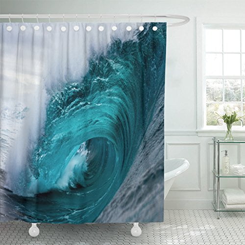 Wavy Abyss Black Small Shower Curtain by Wavy Abyss Black Small Shower Curtain by